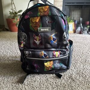 Black Bag with Structured Design and Mesh Panels